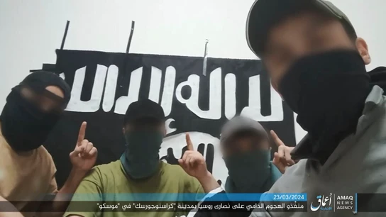 Daesh difundió un vídeo y una imagen de los cuatro presuntos responsables del atentado en Moscú Daesh difundió un vídeo y una imagen de los cuatro presuntos responsables del atentado en Moscú