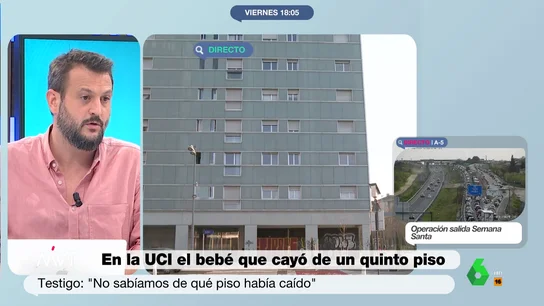 MVT - Juan Fernández-Miranda, tras el caso del bebé que cayó de un quinto piso: "La imprudencia es obvia" MVT - Juan Fernández-Miranda, tras el caso del bebé que cayó de un quinto piso: "La imprudencia es obvia"