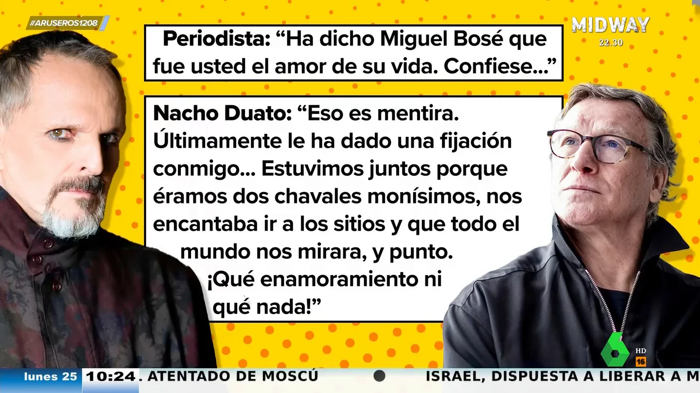 Nacho Duato carga contra Miguel Bosé tras decir que fue el amor de su vida: "Qué enamoramiento ni qué nada" Nacho Duato carga contra Miguel Bosé tras decir que fue el amor de su vida: "Qué enamoramiento ni qué nada"