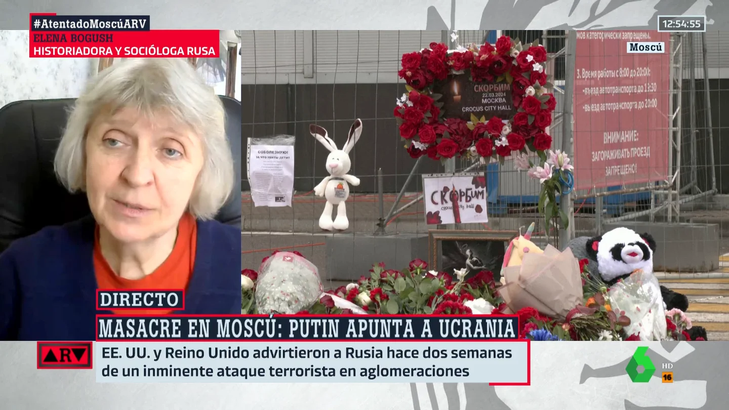 Elena Bogush habla de la difícil situación que viven en Rusia: "La gente tiene miedo a decir lo que piensa" Elena Bogush habla de la difícil situación que viven en Rusia: "La gente tiene miedo a decir lo que piensa"
