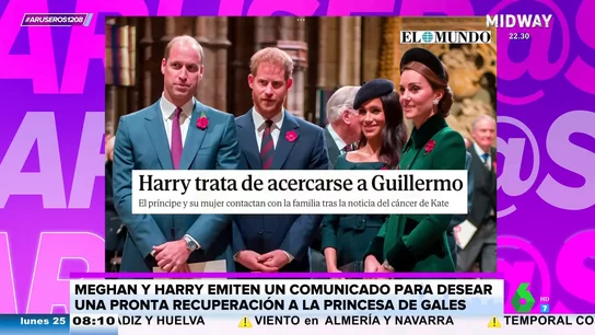 Angie Cárdenas, tajante con Harry y Meghan Markle tras sus palabras sobre Kate Middleton: "Hay tanto daño hecho" Angie Cárdenas, tajante con Harry y Meghan Markle tras sus palabras sobre Kate Middleton: "Hay tanto daño hecho"