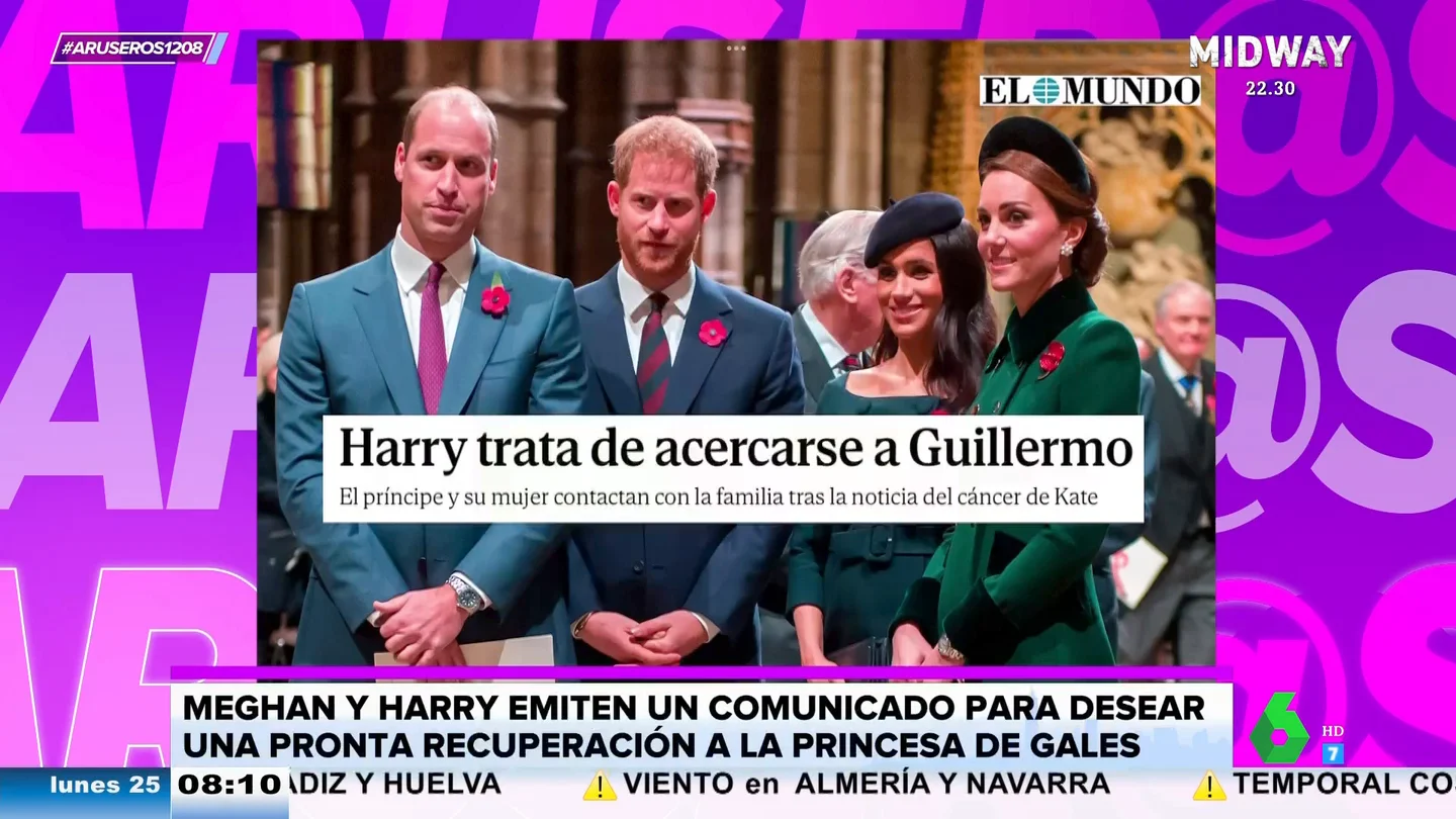 Angie Cárdenas, tajante con Harry y Meghan Markle tras sus palabras sobre Kate Middleton: "Hay tanto daño hecho" Angie Cárdenas, tajante con Harry y Meghan Markle tras sus palabras sobre Kate Middleton: "Hay tanto daño hecho"
