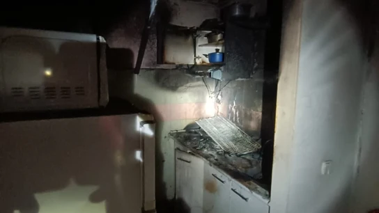 Imagen del apartamento de estudiantes incendiado en Valladolid Imagen del apartamento de estudiantes incendiado en Valladolid