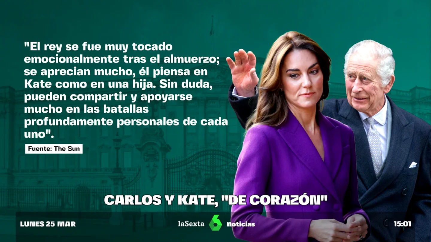 El rey Carlos, «de corazón a corazón» con su «adorada nuera» El rey Carlos, «de corazón a corazón» con su «adorada nuera»