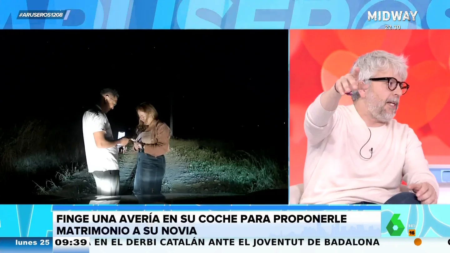Pedida matrimonio en un camino Pedida matrimonio en un camino