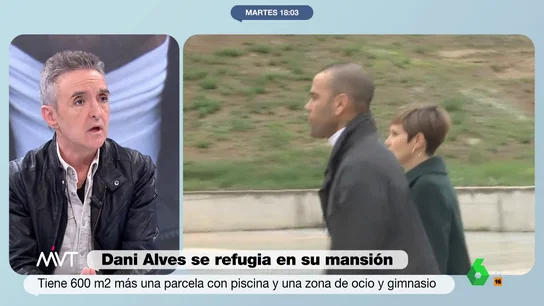 Ramoncín, tajante con Dani Alves: "La cara de haber salido del trullo se la ha ganado a pulso" "Tiene una manera de actuar y de estar por la vida que no se corresponde, y menos teniendo una vida fantástica. Eso es ser un primo", sentencia Ramoncín en este vídeo de Más Vale Tarde donde analiza la salida de Dani Alves de prisión.