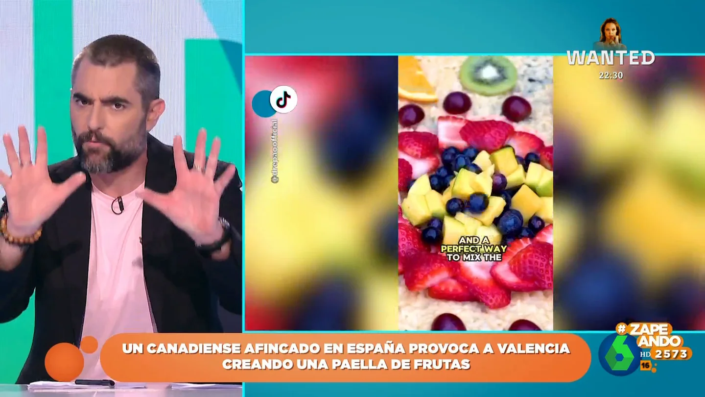 El mensaje de Dani Mateo a los valencianos ante la paella de frutas: "Vengaos, pero de forma pacífica" El mensaje de Dani Mateo a los valencianos ante la paella de frutas: "Vengaos, pero de forma pacífica"