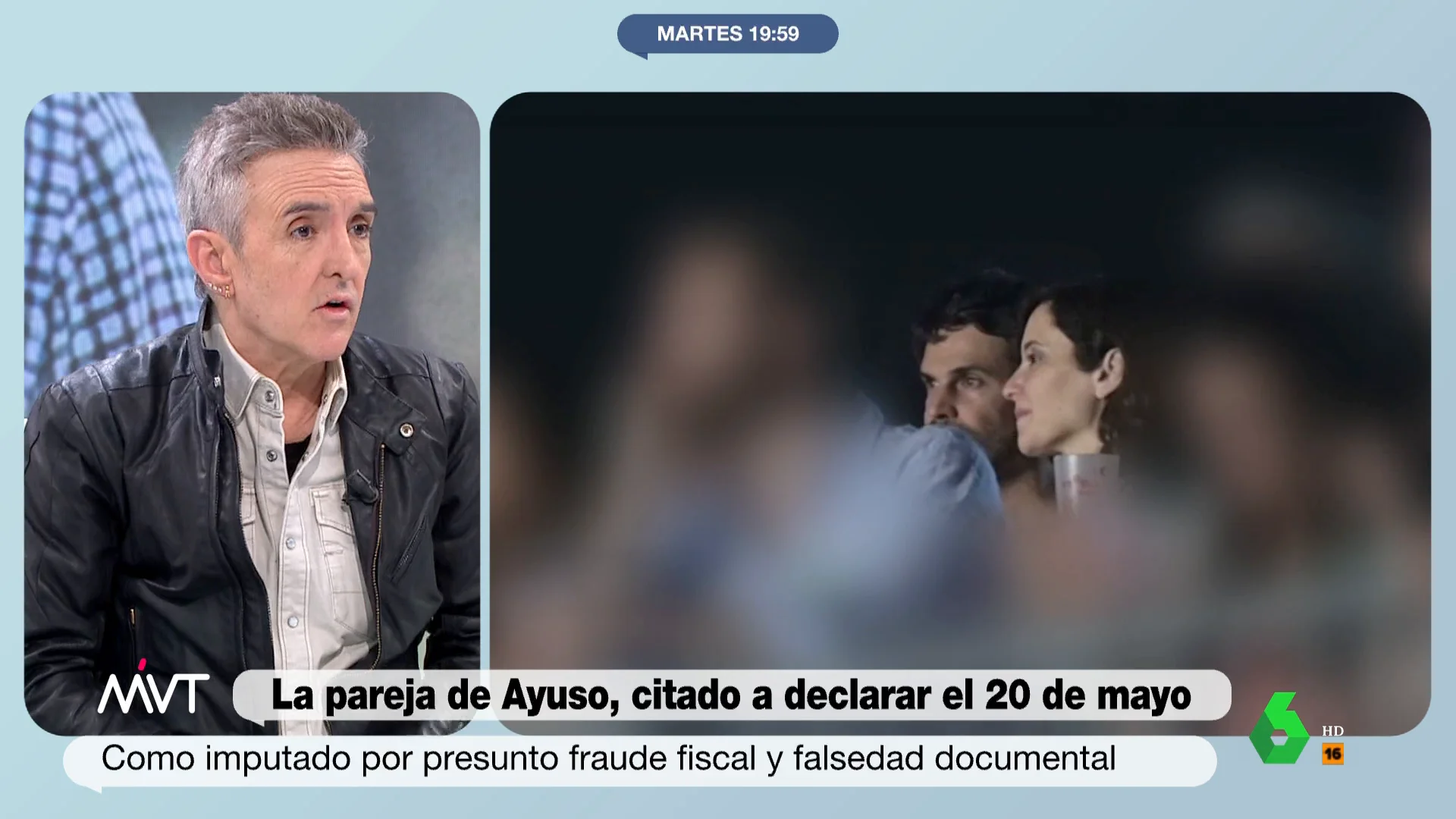 "Cuando estás al lado de un desahogado que es capaz de ganar millones y millones cuando la gente se está muriendo debes saber con quién estás", afirma rotundo el compositor, que analiza el cambio de estrategia de Ayuso en el caso de su pareja.