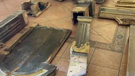 El retablo mayor de la Iglesia de Nuestra Señora de la Asunción de Villaverde de Rioja El retablo mayor de la Iglesia de Nuestra Señora de la Asunción de Villaverde de Rioja