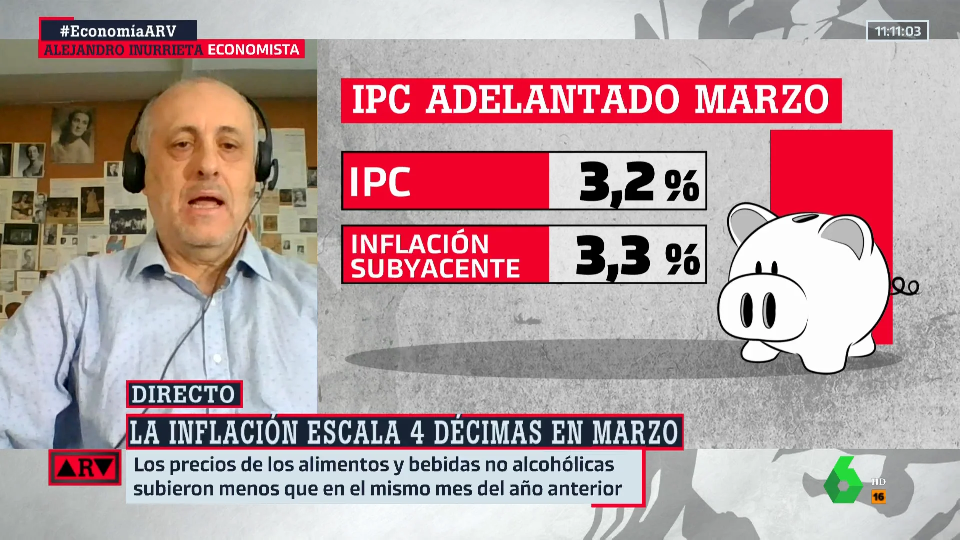 Inurrieta analiza los datos de la inflación: "En el contexto estructural, tenemos todavía un problema serio"