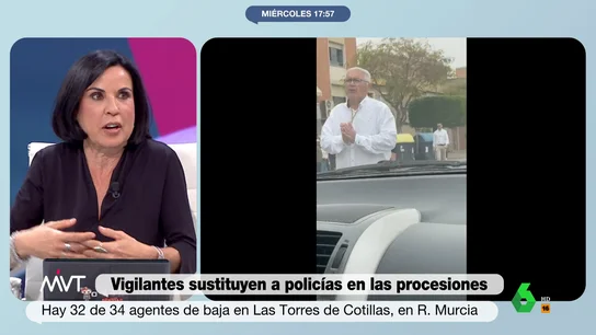 Beatriz de Vicente, sobre los 32 policías de baja en Las Torres de Cotillas "La queja no se puede ejercer así", afirma Beatriz de Vicente en este vídeo donde analiza las bajas de 32 de los 34 policías locales de Las Torres de Cotillas, en Murcia, que ha llevado a concejales y vigilantes a dirigir el tráfico en Semana Santa.