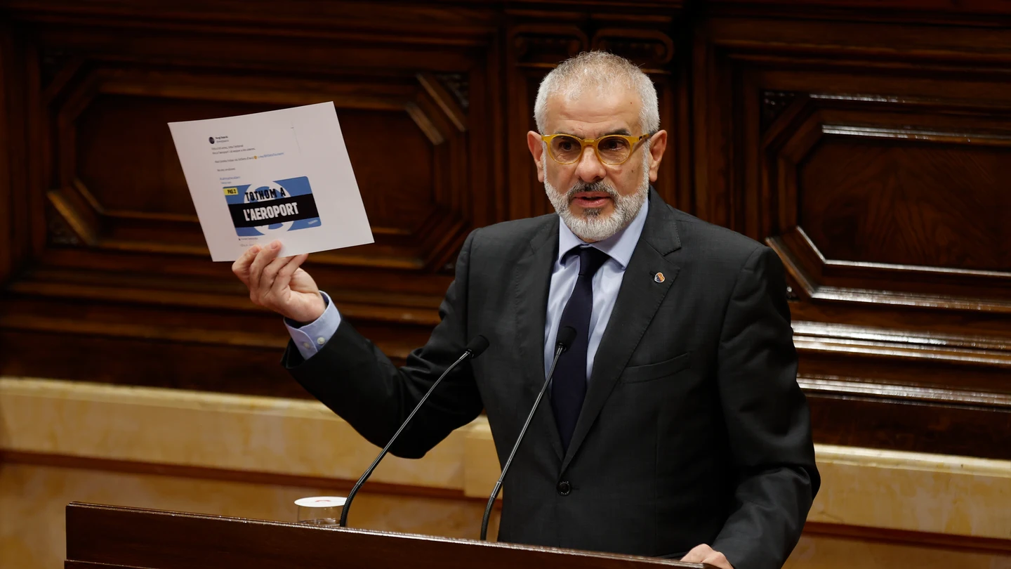 Carlos Carrizosa (Cs), durante una sesión celebrada en el Parlament de Cataluña Carlos Carrizosa (Cs), durante una sesión celebrada en el Parlament de Cataluña