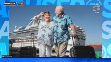 Una pareja de jubilados se va de crucero 500 días porque es más barato que pagar la residencia