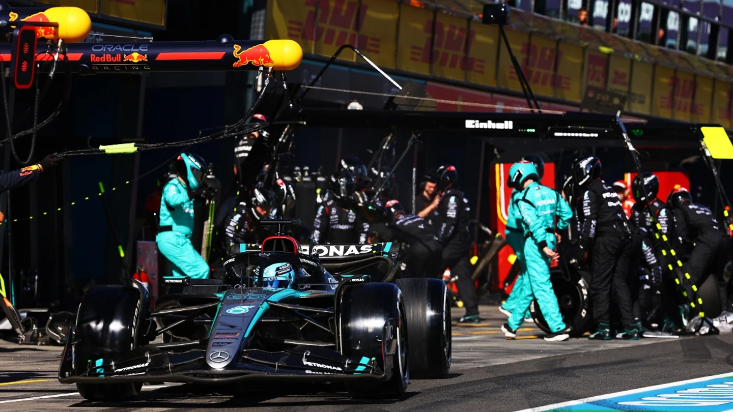 George Russell, en el Mercedes George Russell, en el Mercedes