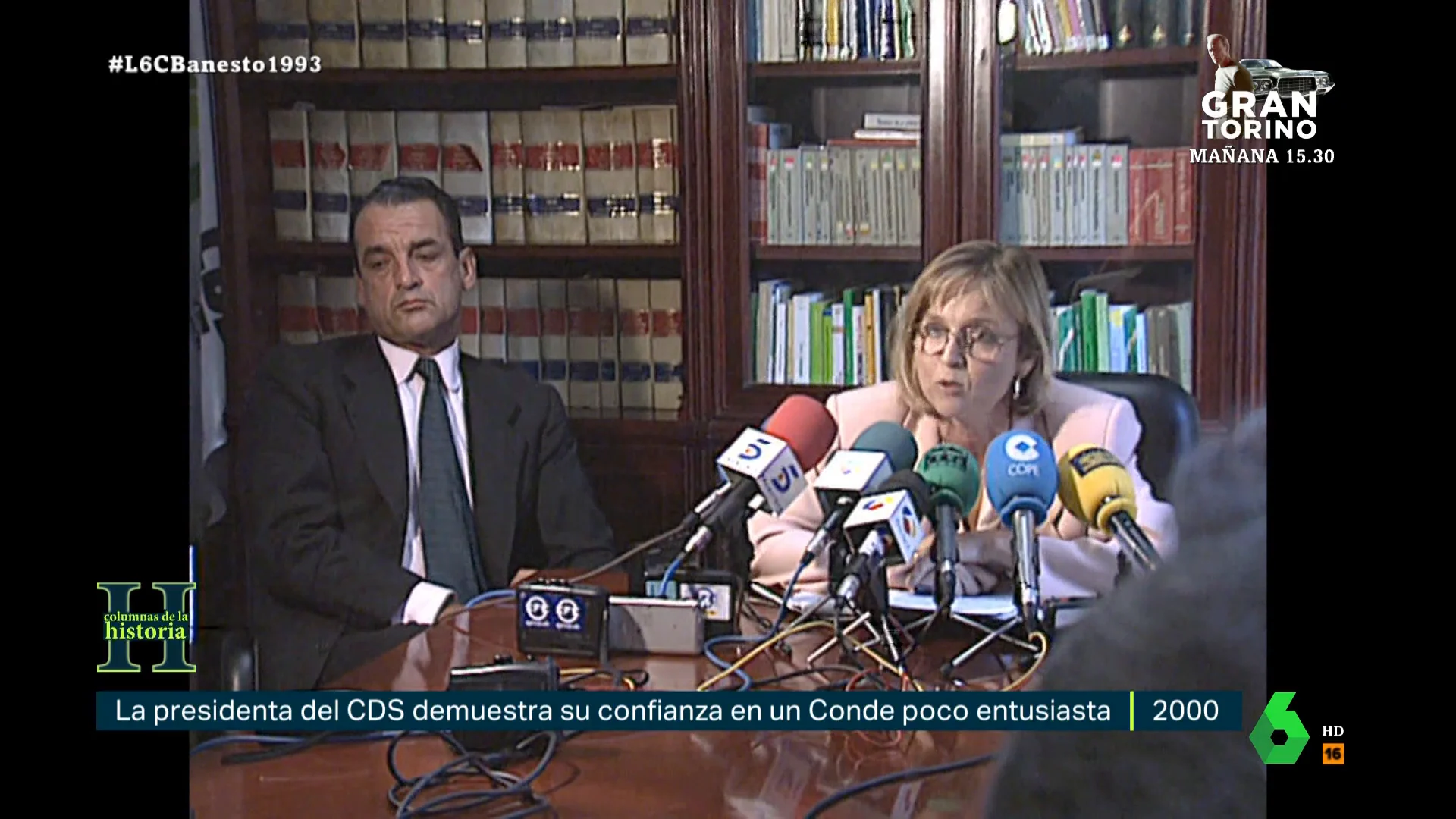 laSexta Columna recuerda en este vídeo cómo Mario Conde dio al CDS de Adolfo Suárez 300 millones de pesetas de Banesto y cómo, años después, se presentó por ese mismo partido a la presidencia del Gobierno justo antes de entrar en prisión.