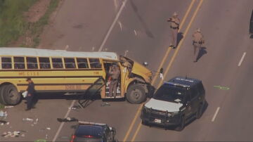 Accidente de autobús escolar en Texas