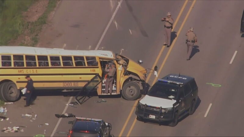 Accidente de autobús escolar en Texas