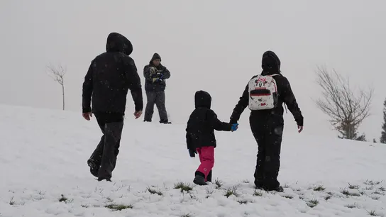 Nieve este viernes, en O Cebreiro, Lugo Nieve este viernes, en O Cebreiro, Lugo