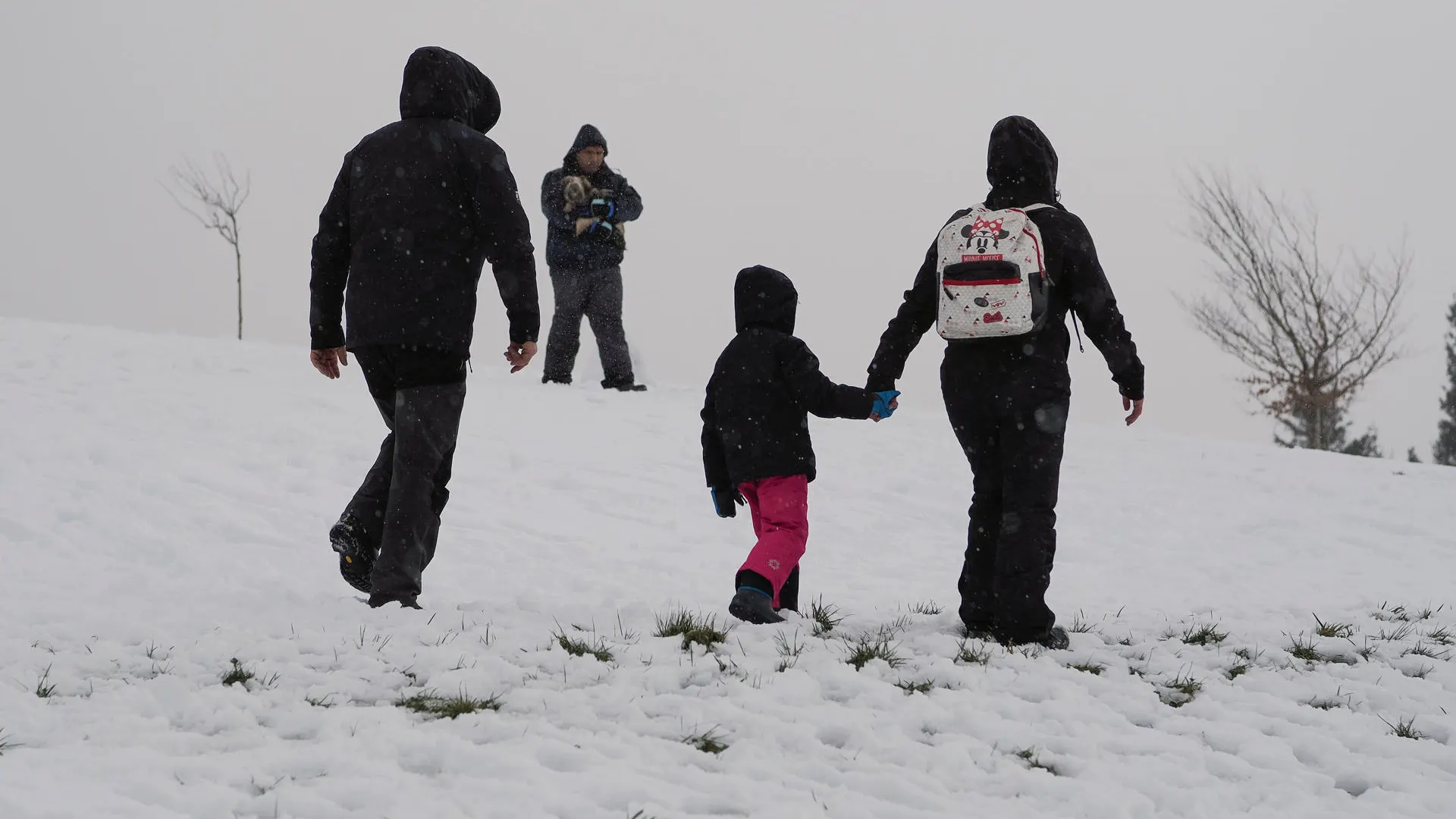 Nieve este viernes, en O Cebreiro, Lugo