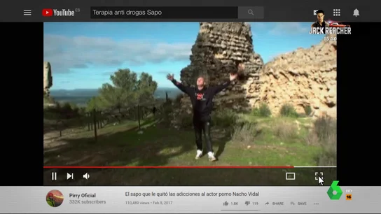 Nacho Vidal en plena alucinación tras inhalar veneno de sapo Nacho Vidal en plena alucinación tras inhalar veneno de sapo