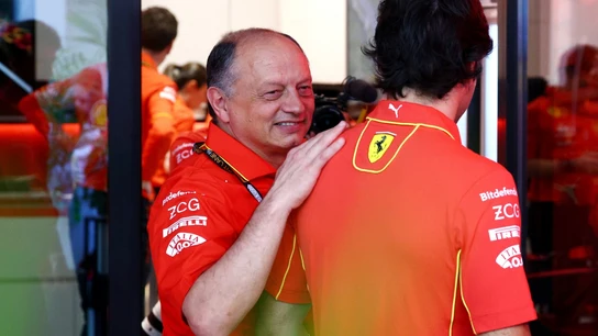 Fred Vasseur, con Carlos Sainz Fred Vasseur, con Carlos Sainz