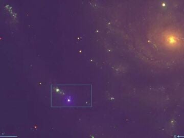 Imagen de SN 2023ixf, una supernova supergigante roja