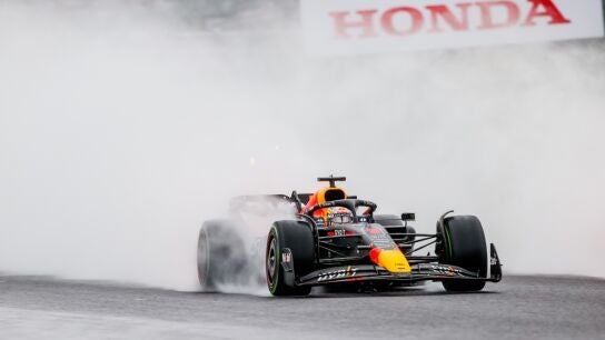 Max Verstappen, en la lluvia de Suzuka