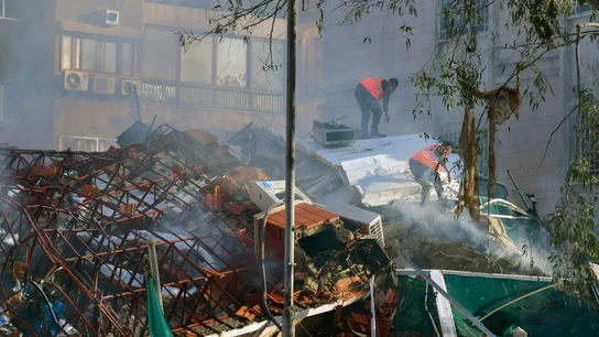 Imágenes tras el ataque en Damasco por parte de Israel Imágenes tras el ataque en Damasco por parte de Israel