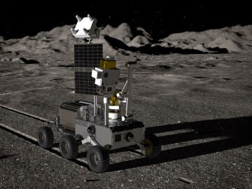 Ilustración de un rover lunar