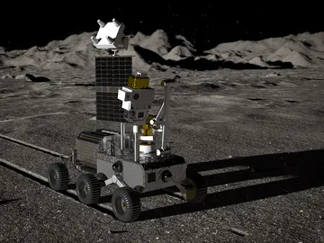 Ilustración de un rover lunar Ilustración de un rover lunar