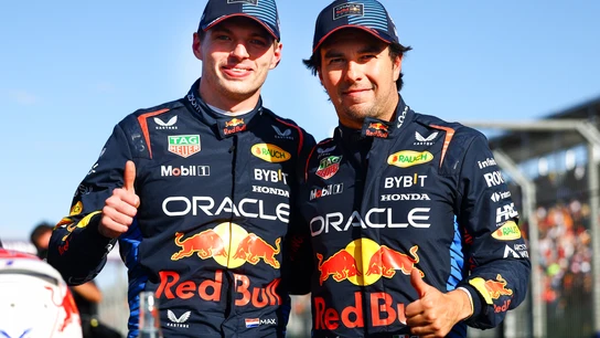 Max Verstappen y Sergio Pérez Max Verstappen y Sergio Pérez