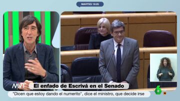 La tajante reacción de Benjamín Prado a la bronca entre Escrivá y el PP en el Senado