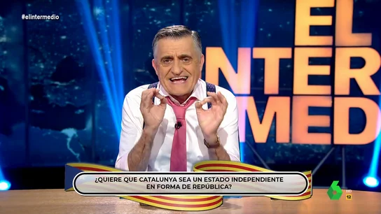Wyoming ironiza con la estrategia de Feijóo sobre ERC: "Que a Aragonès le cueste más alcanzar el micro que la independencia" Wyoming ironiza con la estrategia de Feijóo sobre ERC: "Que a Aragonès le cueste más alcanzar el micro que la independencia"