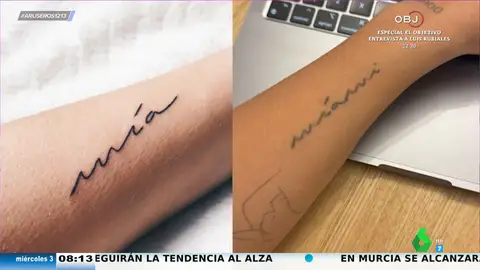 Laura Escanes cambia su tatuaje dedicado a Risto Mejide: así modifica 'Mía' por 'Miami'