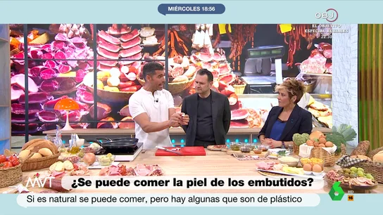 Iñaki López reacciona al chorizo y salchichón de pavo Iñaki López reacciona al chorizo y salchichón de pavo