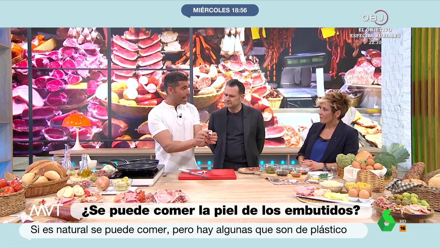 Iñaki López reacciona al chorizo y salchichón de pavo Iñaki López reacciona al chorizo y salchichón de pavo