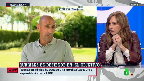 Angélica Rubio, sobre las declaraciones de Rubiales en 'El Objetivo': "Es una estrategia judicial" Angélica Rubio, sobre las declaraciones de Rubiales en 'El Objetivo': "Es una estrategia judicial"
