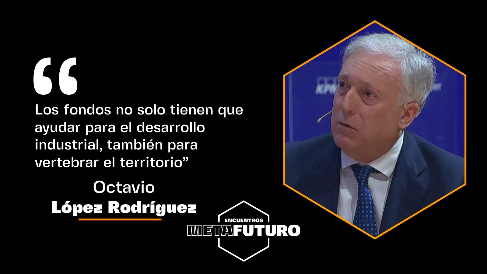 Octavio López Rodríguez, consejero de Fomento, Vivienda, Movilidad y Logística del Gobierno de Aragón, en Metafuturo