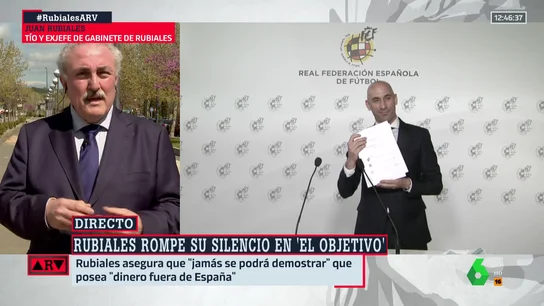 La confesión de Rubiales a su tío: "Es muy duro ver pasar millones y que no se quede ninguno pegado en la mano" La confesión de Rubiales a su tío: "Es muy duro ver pasar millones y que no se quede ninguno pegado en la mano"