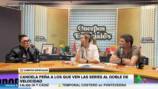 Candela Peña, a los que ven las series en velocidad rápida: "¿Sabes el trabajo que cuesta rodar para que un cerdo multiplique por dos?" Candela Peña, a los que ven las series en velocidad rápida: "¿Sabes el trabajo que cuesta rodar para que un cerdo multiplique por dos?"