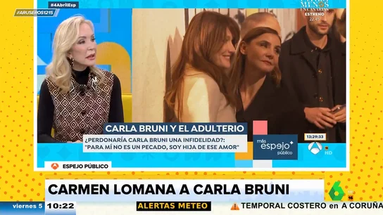 Carmen Lomana ataca a Carla Bruni: "La llamo 'Terminator' porque se carga a todas las parejas" Carmen Lomana ataca a Carla Bruni: "La llamo 'Terminator' porque se carga a todas las parejas"