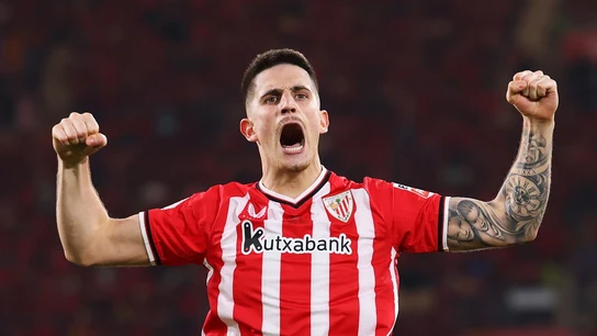 Sancet, tras marcar un gol con el Athletic Sancet, tras marcar un gol con el Athletic