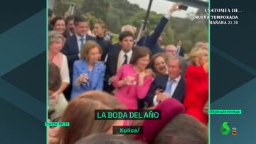 XPLICA Las imágenes de la reina Sofía en la boda de Almeida