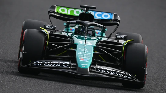 Lance Stroll, con el Aston Martin Lance Stroll, con el Aston Martin