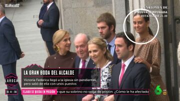 El detalle que pasa inadvertido en el 'look' de Victoria Federica en la boda de Almeida y Teresa Urquijo