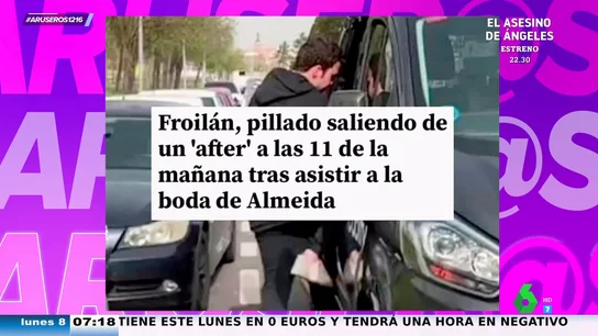 Froilán, pillado saliendo de un after a las 11 de la mañana tras la boda de Almeida y Teresa Urquijo Froilán, pillado saliendo de un after a las 11 de la mañana tras la boda de Almeida y Teresa Urquijo