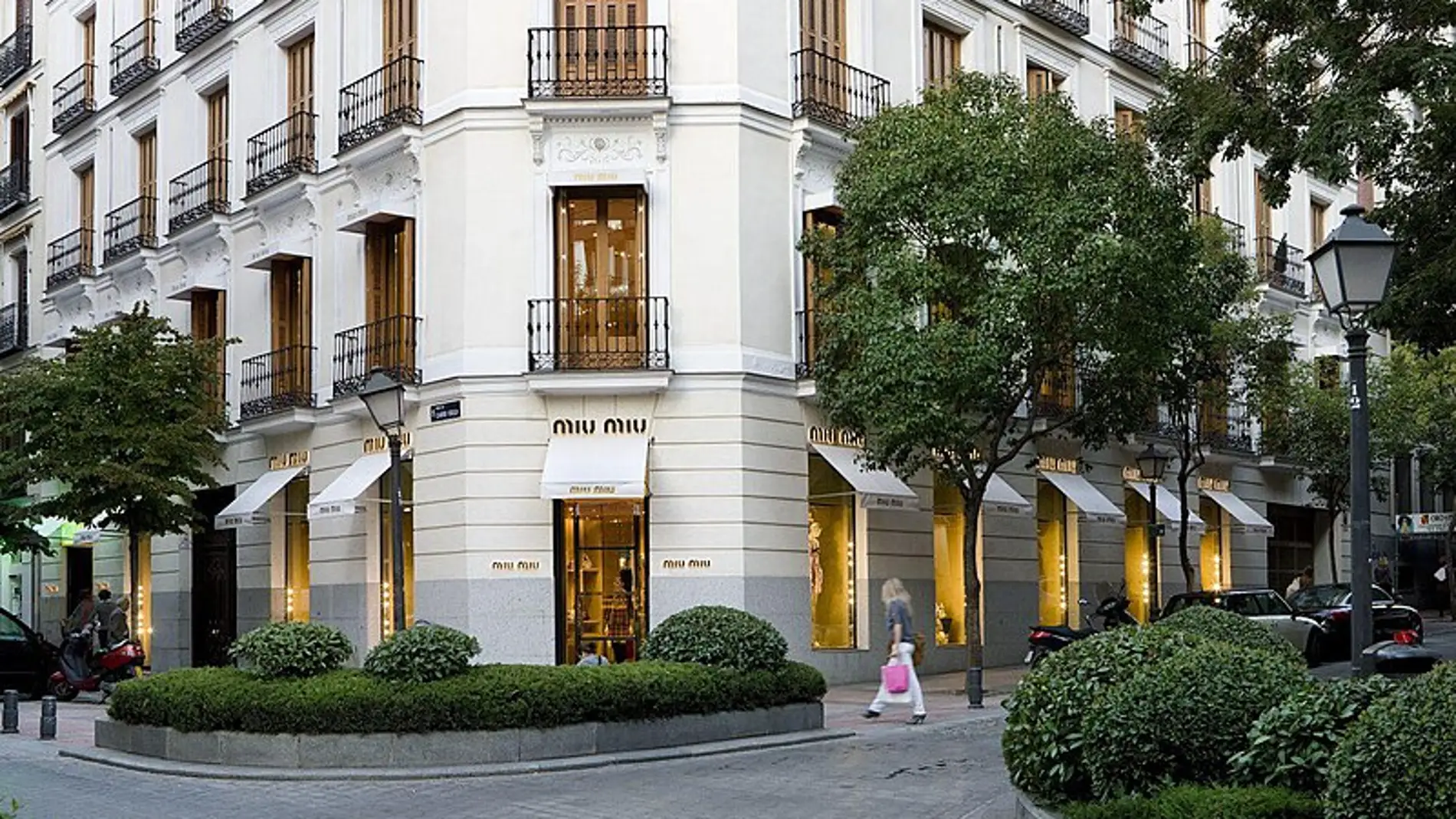 Tienda de Miu Miu en la calle Claudio Coello, milla de oro de Madrid