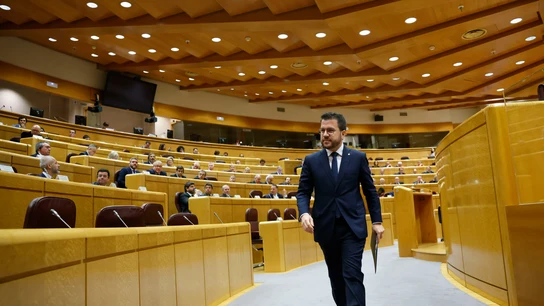 El president de la Generalitat, Pere Aragonès, comparece en el Senado El president de la Generalitat, Pere Aragonès, comparece en el Senado