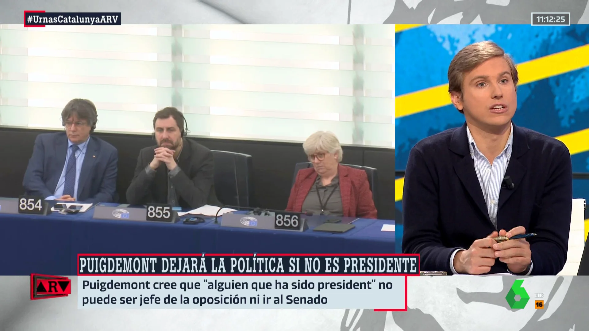 ARV-Pepe Luis Vázquez, sobre Puigdemont: "Es un claro ejemplo de la teatralización de la política española"