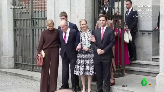 "¡Froilán, eres mi verdadero rey": el grito de Isma Juárez delante del rey Juan Carlos y las infantas en la boda de Almeida "¡Froilán, eres mi verdadero rey": el grito de Isma Juárez delante del rey Juan Carlos y las infantas en la boda de Almeida